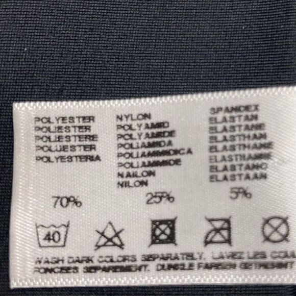 GLAMORISE SPORT BRA Size 46C Black With Gray Logo Trim - Picture 4 of 8